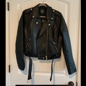 Wild Fable faux leather moto jacket